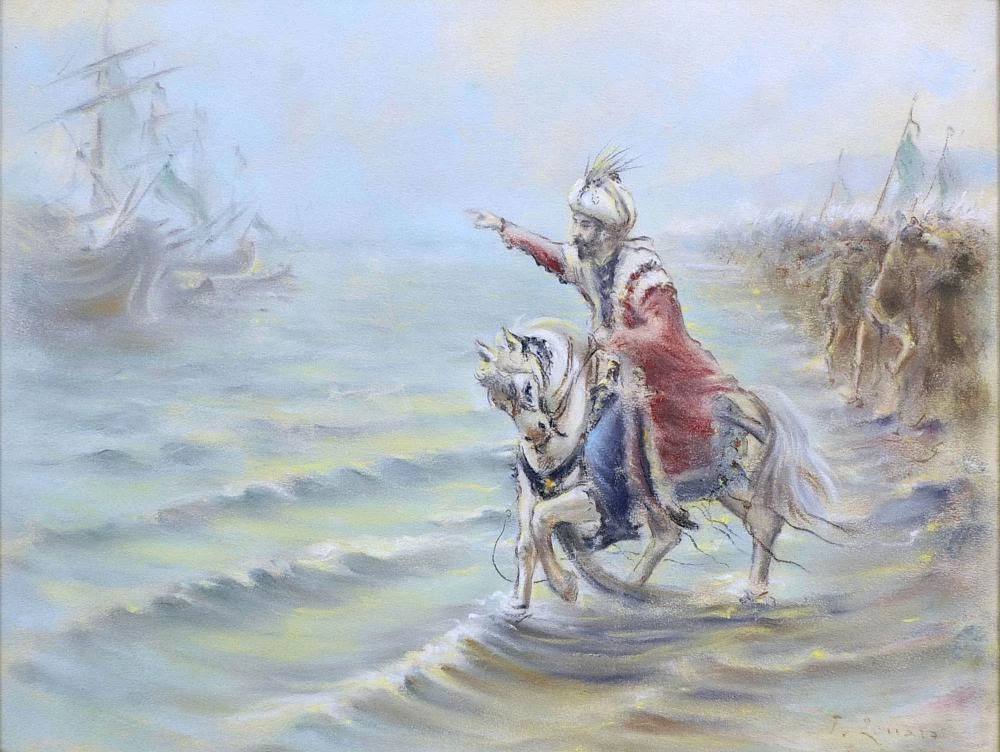 Il Sultano Mehmet detto il Conquistatore sul suo Cavallo Bianco